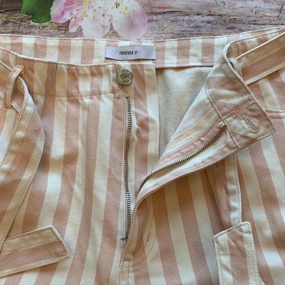 F21+ Vertically Stripped Jeans • Sz 16 • NEW! - Picture 6 of 11